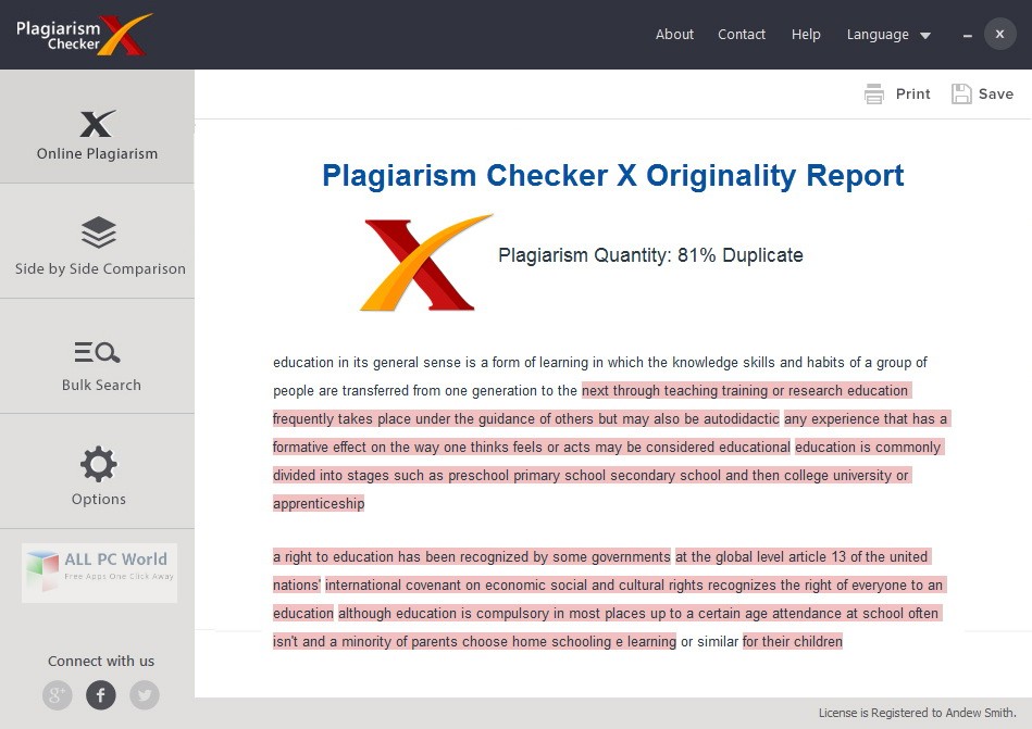 plagiarism checker x online